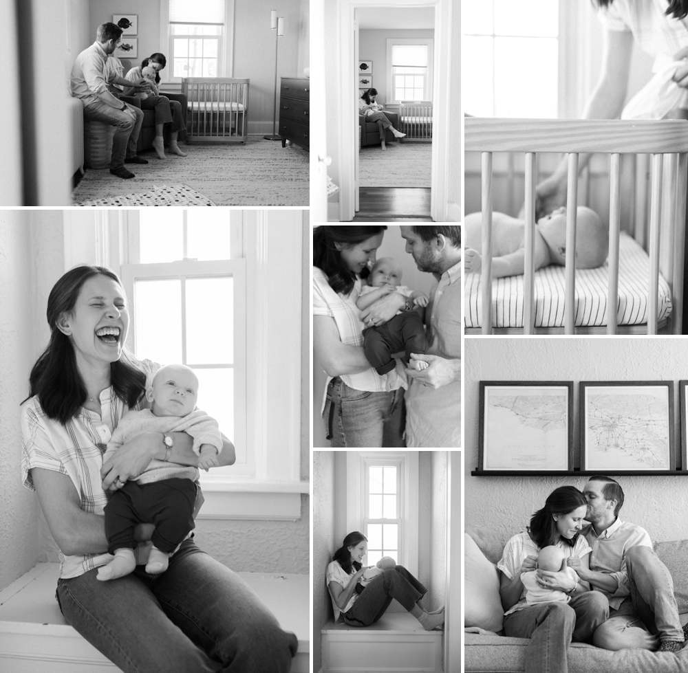 greenwich family photographer in baby's nursery